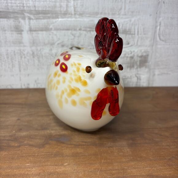 Murano Style Handblown Glass Chicken - Picture 2 of 5